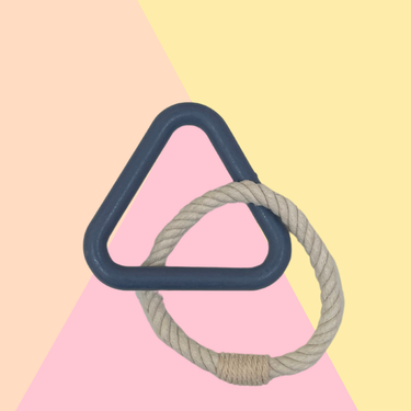 Jouet à mâcher Triangle Bleu